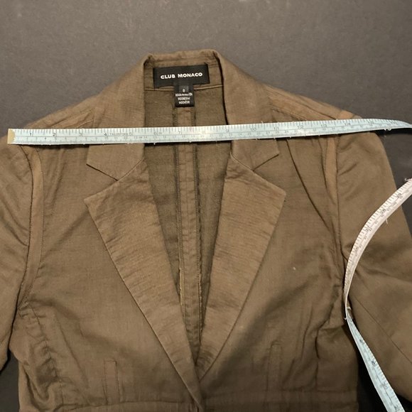 CLUB MONACO SIZE 0 KHAKI GREEN - Picture 9 of 15